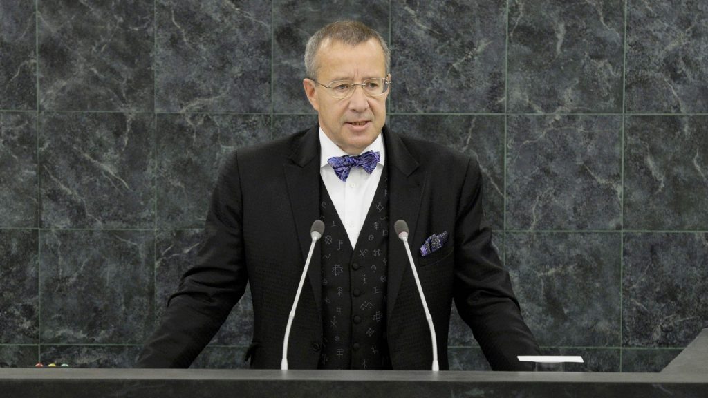 Toomas Hendrik Ilves presidente da Estônia em 2013